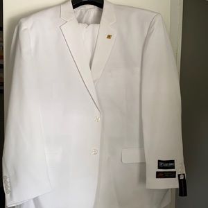 White Stacy Adams suit